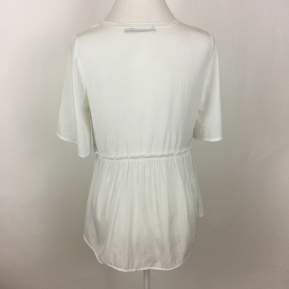 Doe & Rae White Lace Bodice Top - Picture 3 of 7